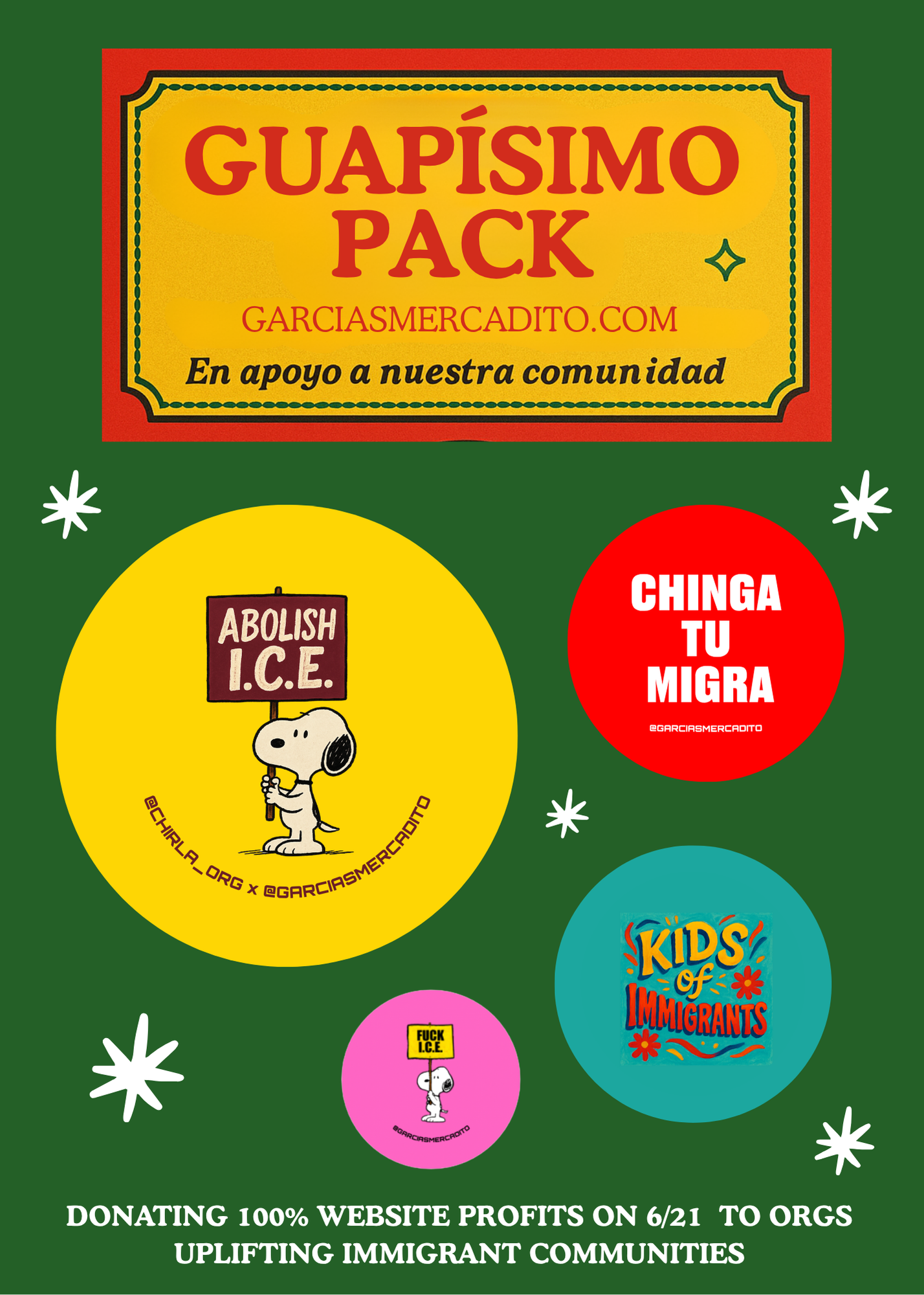 GUAPÍSIMO BUTTON PACK