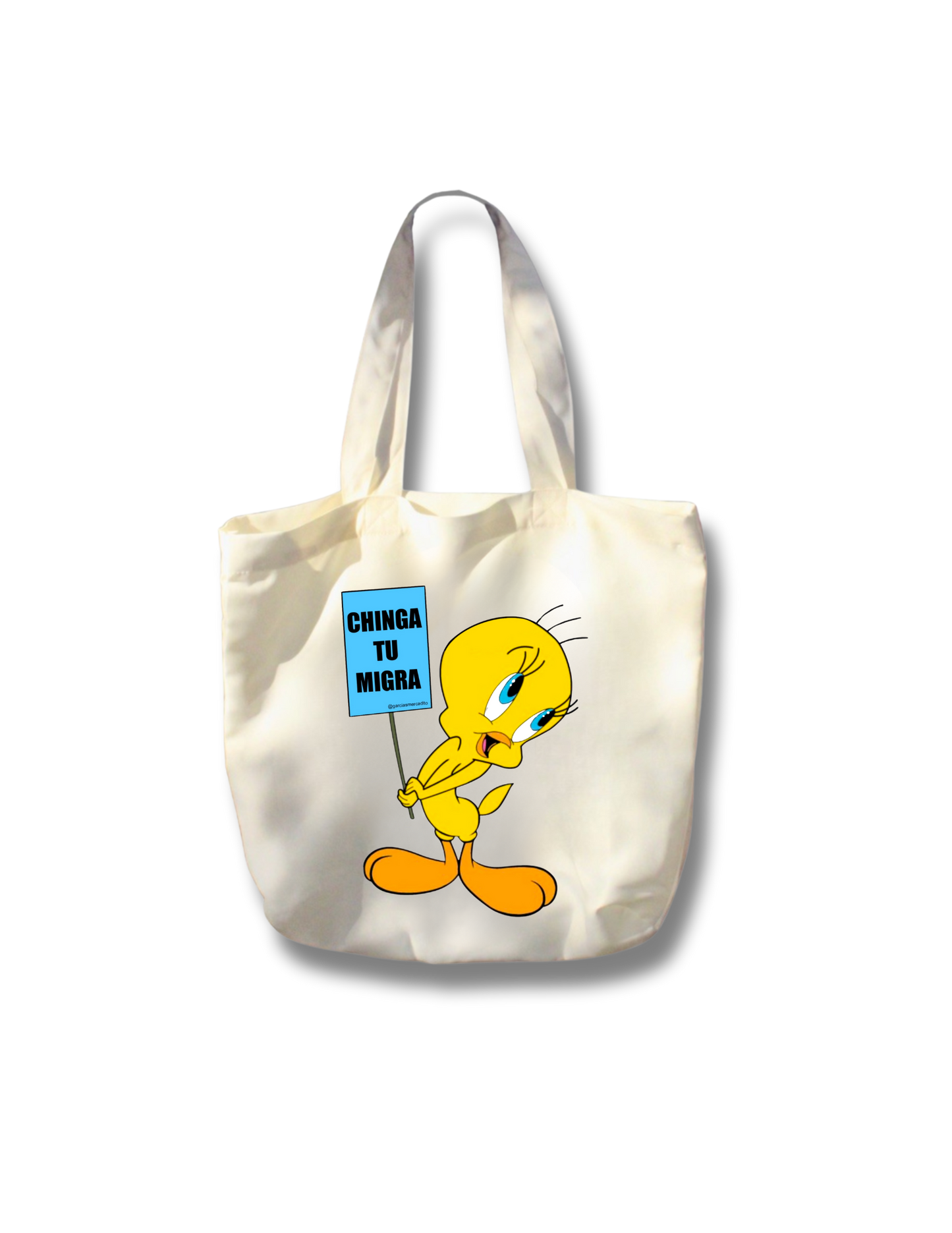 CHINGA LA MIGRA TOTE BAG