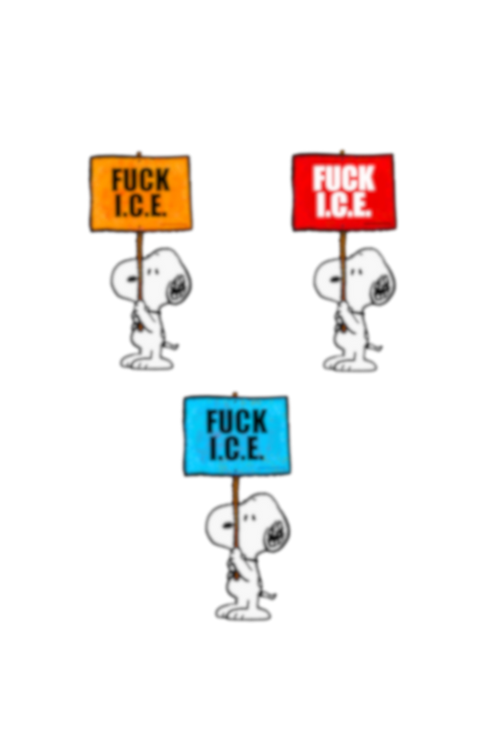 ✧ FUCK ICE SNOOPY STICKER ✧