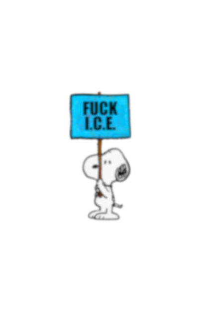 ✧ FUCK ICE SNOOPY STICKER ✧