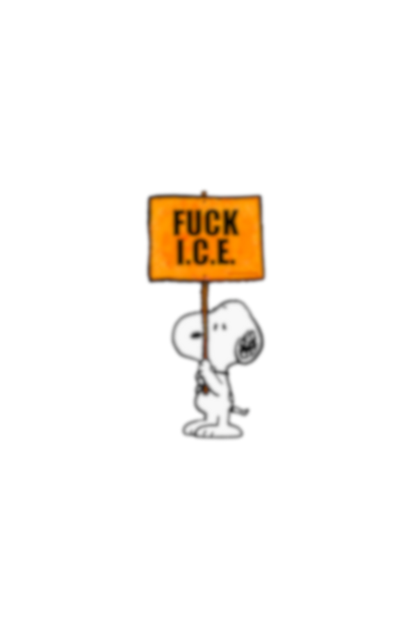 ✧ FUCK ICE SNOOPY STICKER ✧