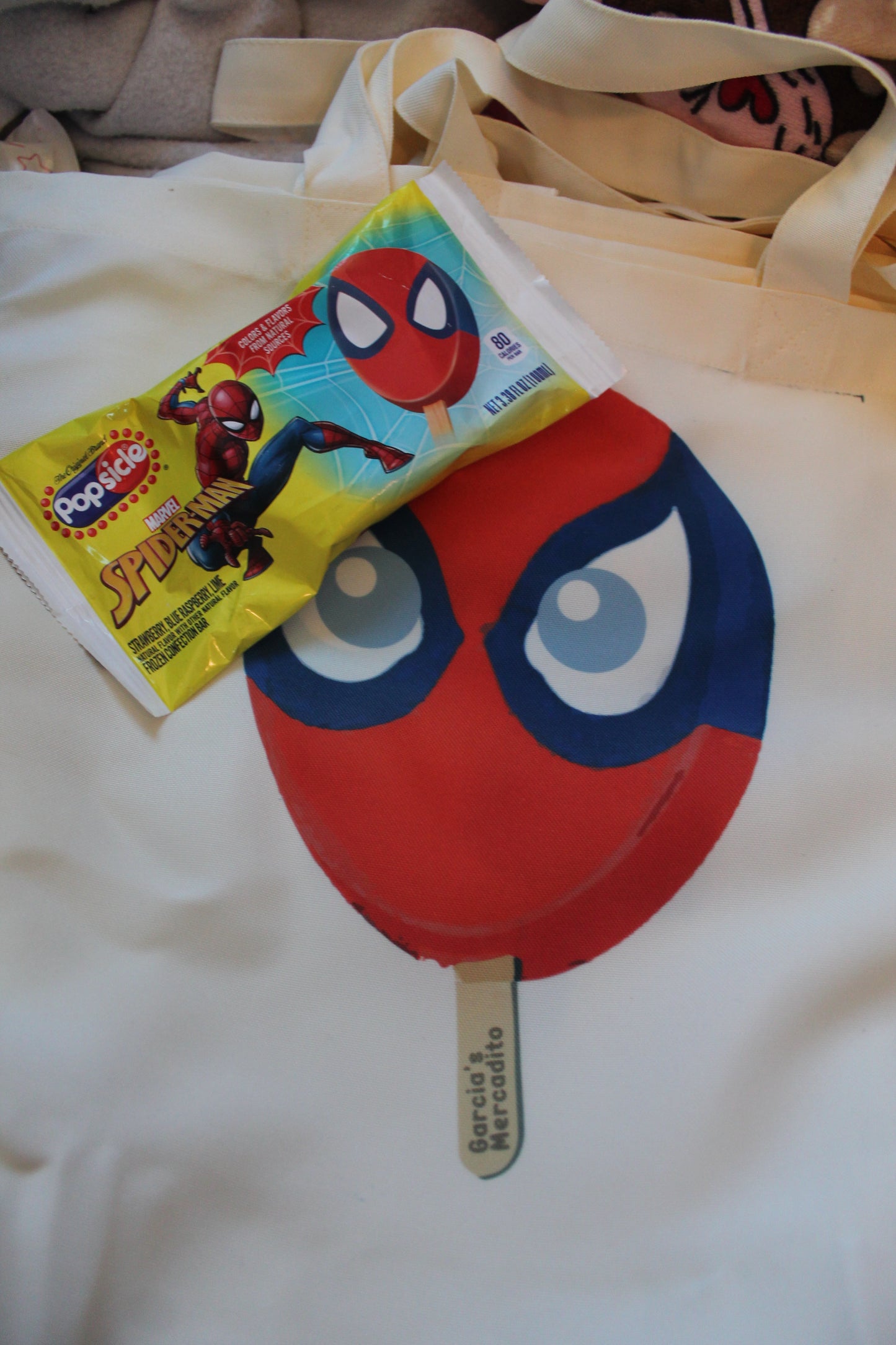 SPIDERMAN ICE CREAM TOTE BAG