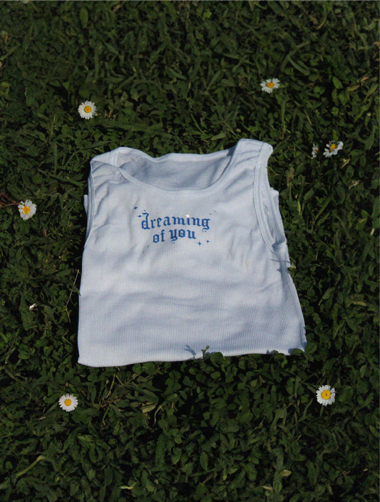 DREAMING OF YOU RIB-KNIT TANK TOP