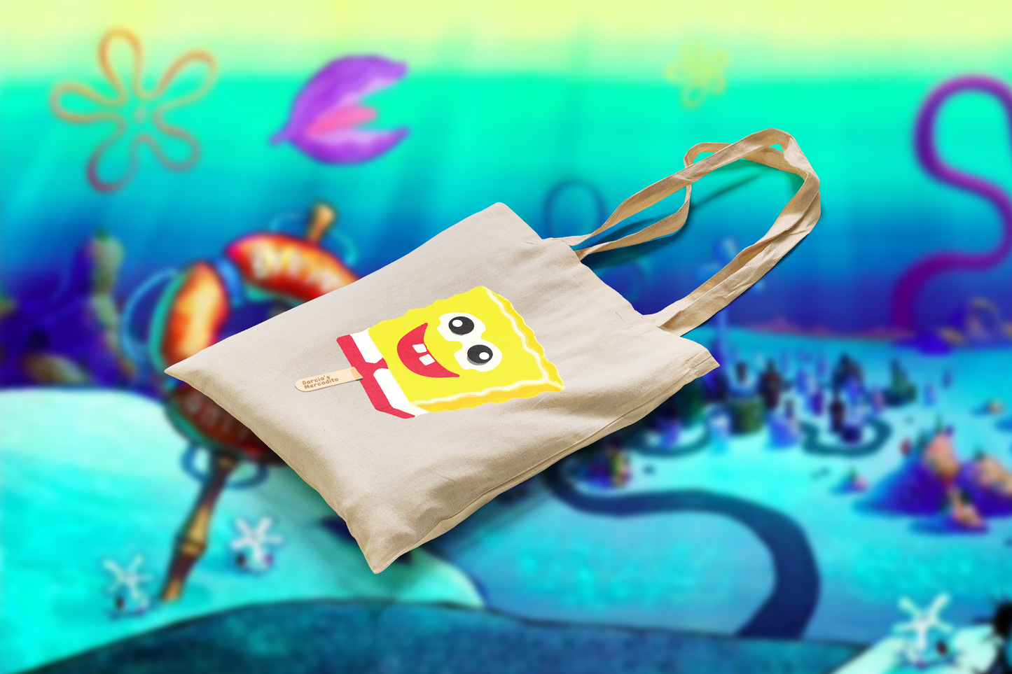 SPONGEBOB ICE CREAM TOTE BAG